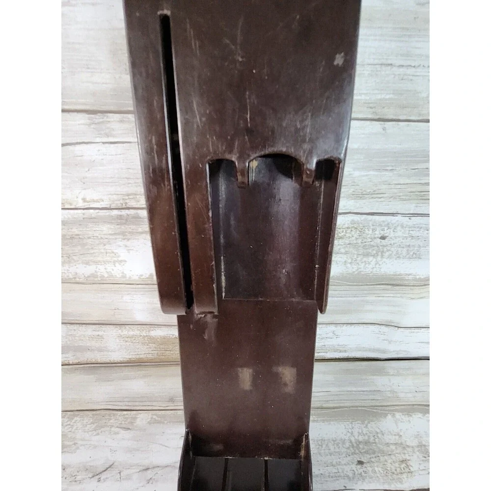 Cutco Vintage Knife Block Holder Wall Mount Brown Bakelite Kitchen Storage USA
